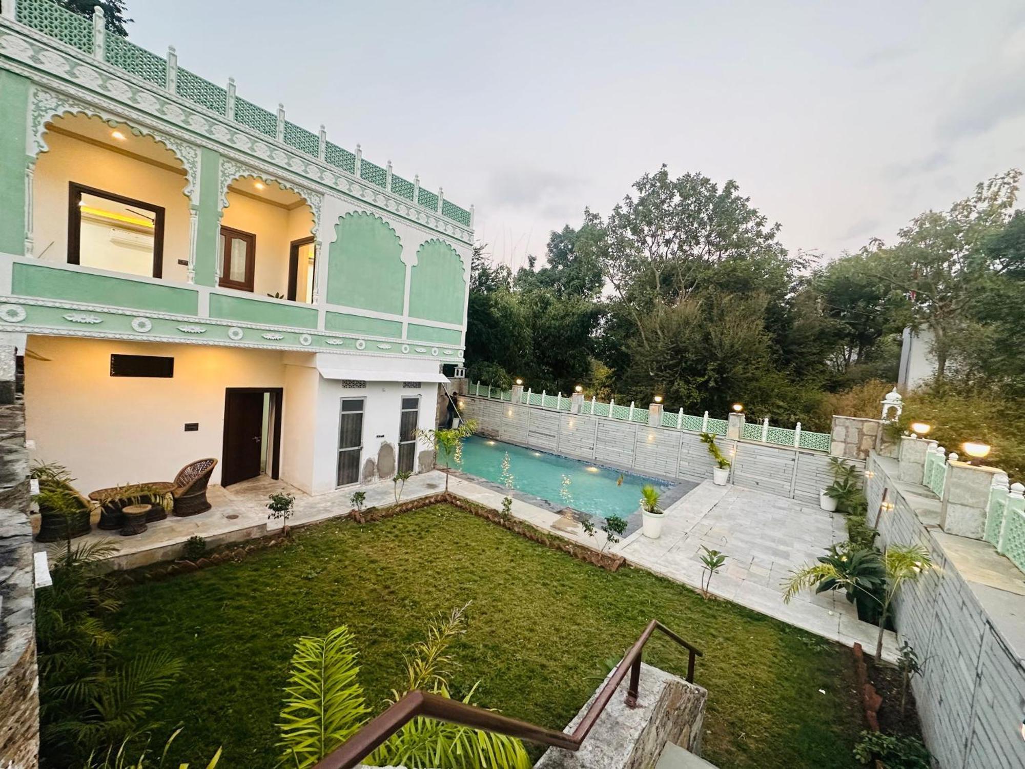 Rajasthan Haveli Villa Udaipur Eksteriør billede